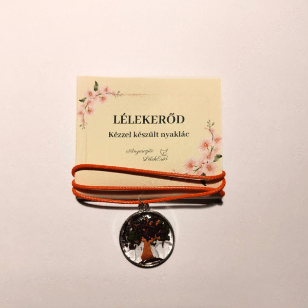 2. LélekErőd – kézzel készült nyaklánc „Őszi Életfa” motívummal
