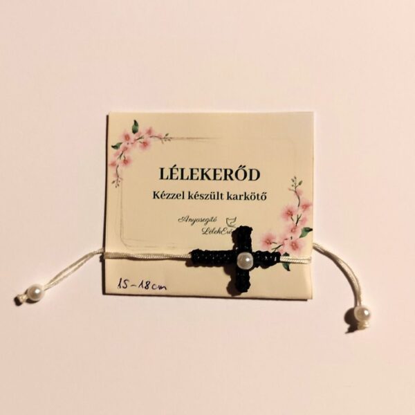 LélekErőd – kézzel készült karkötő „Védelem” motívummal