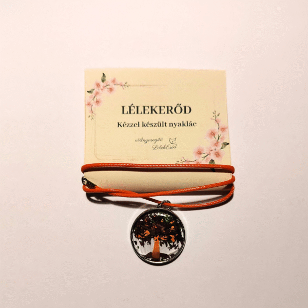 3. LélekErőd – kézzel készült nyaklánc „Őszi Életfa” motívummal